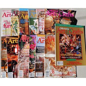 13Vintage Michaels Arts & Crafts Magazines 1990s Lot Of 13 Collectible #S-4